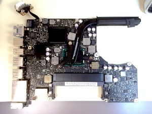 Cleaned MacbookPro logic board 